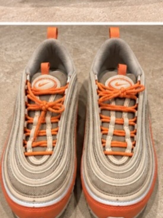 Shoes - Nike Air Max 97 Women’s Size 10.5 Silver Orange Sneakers